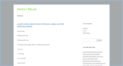 Desktop Screenshot of bisztro.flat-cat.hu