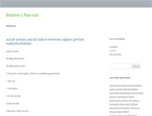 Tablet Screenshot of bisztro.flat-cat.hu